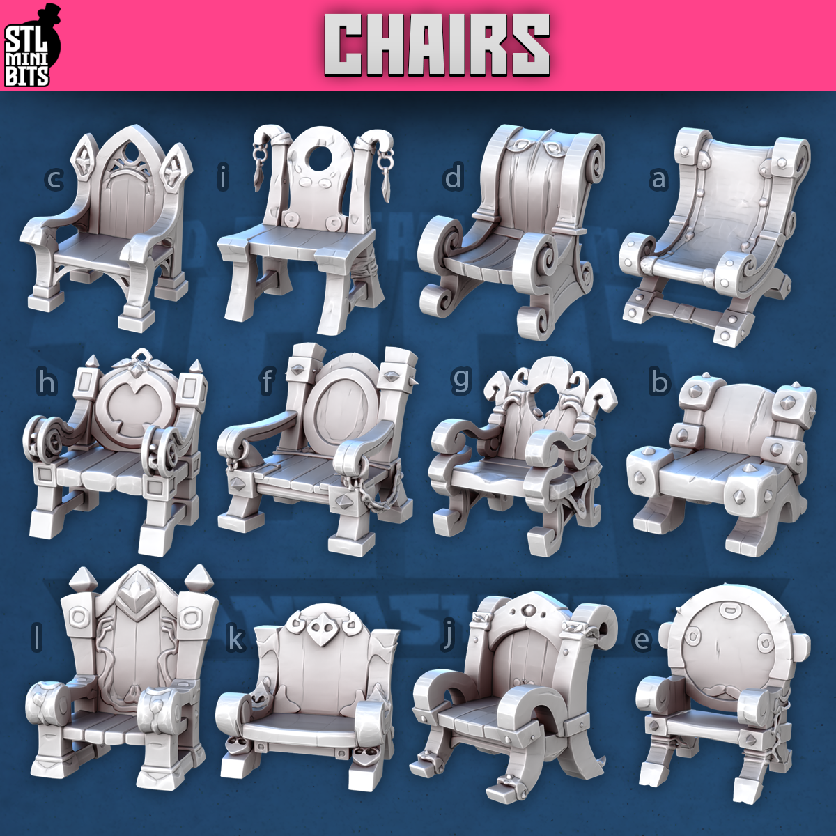 1001 Fantasy Bits - Chairs