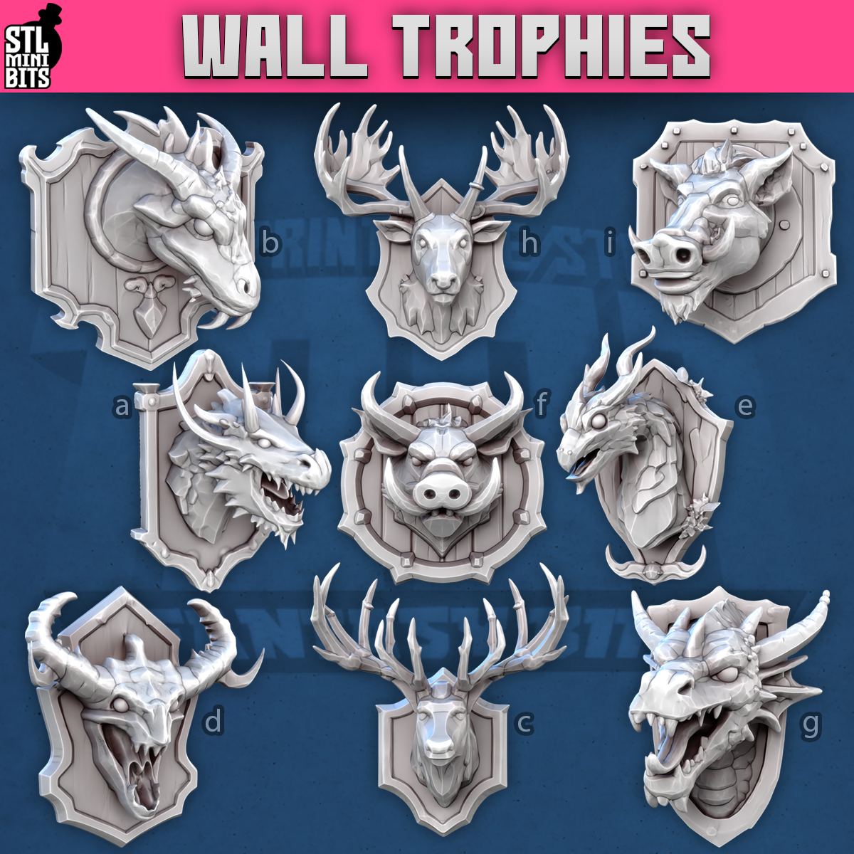 1001 Fantasy Bits - Wall Trophies
