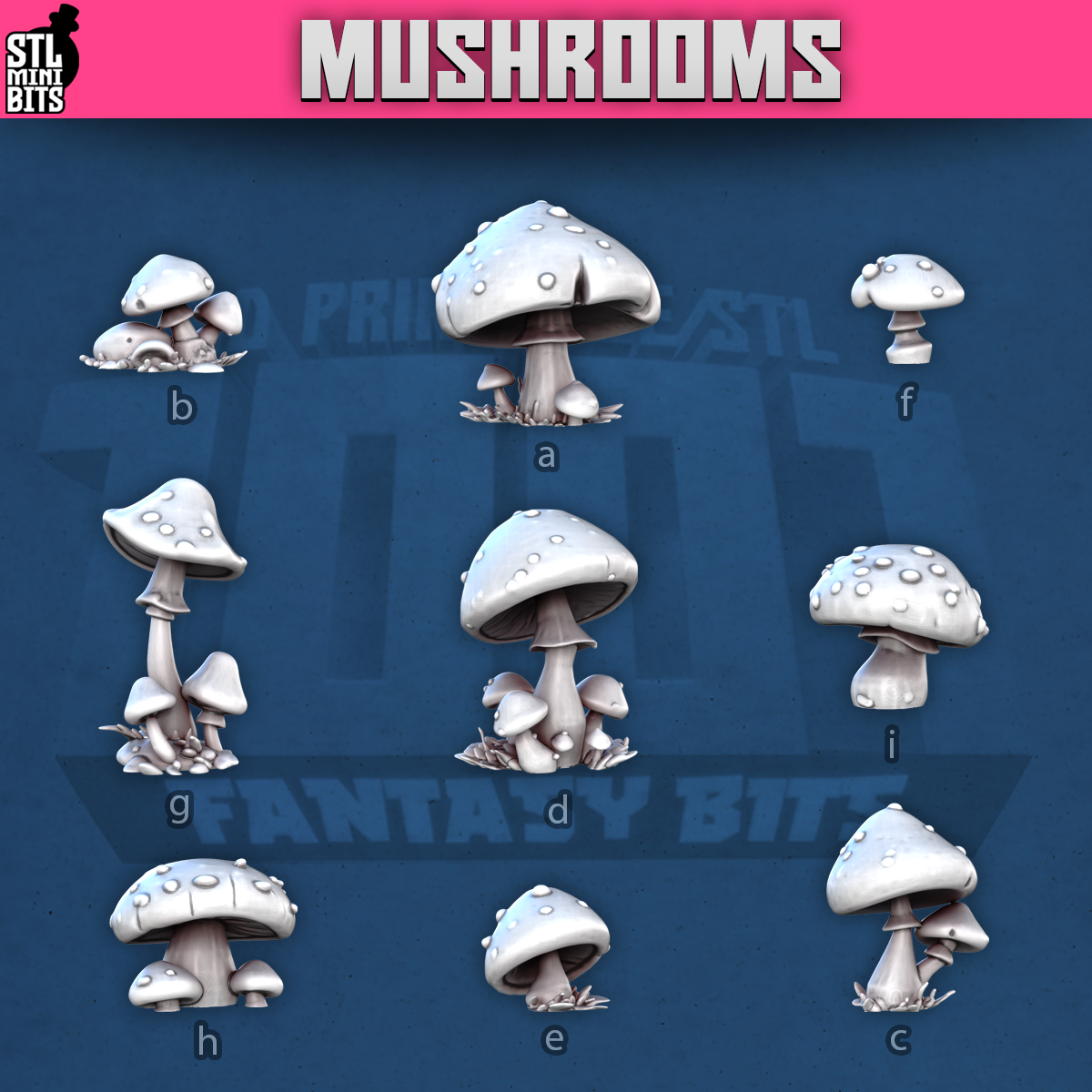 1001 Fantasy Bits - Mushrooms