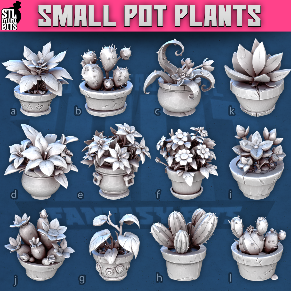 1001 Fantasy Bits - Pot Plants