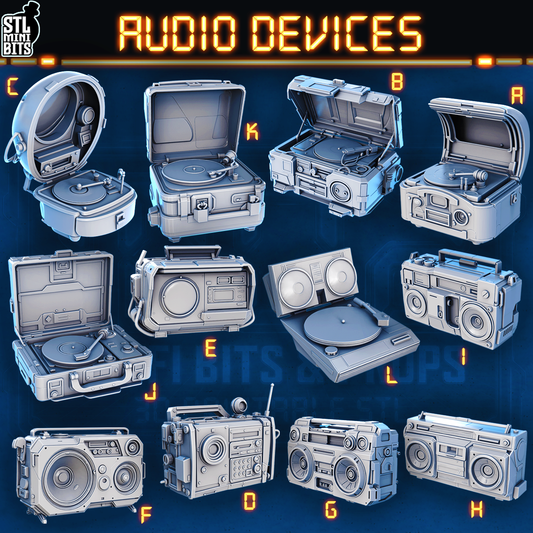 1002 SCI-FI Bits&Props - Audio Devices STL Digital