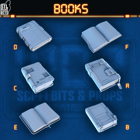 1002 SCI-FI Bits&Props - Books STL Digital