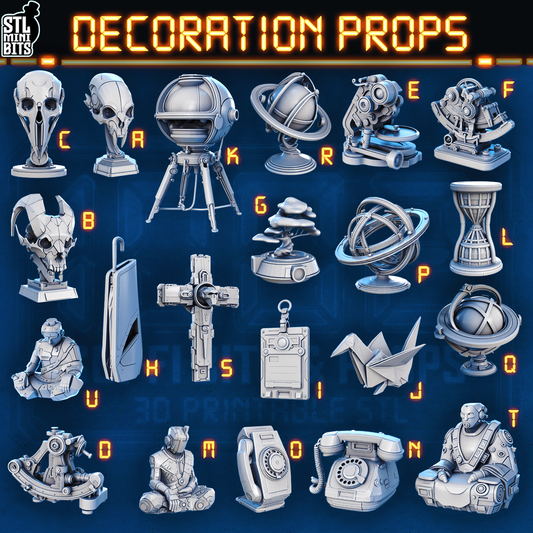1002 SCI-FI Bits&Props - Decoration Props STL Digital