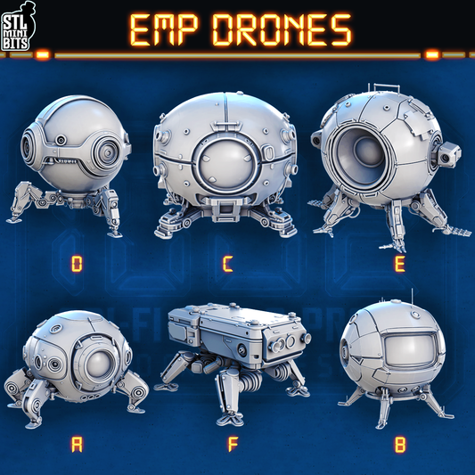 1002 SCI-FI Bits&Props - EMP Drones STL Digital