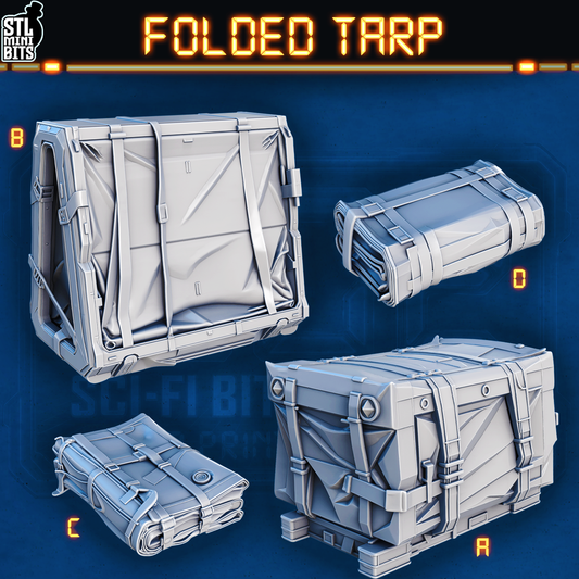 1002 SCI-FI Bits&Props - Folded Tarp STL Digital
