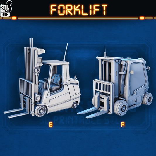 1002 SCI-FI Bits&Props - Forklift STL Digital