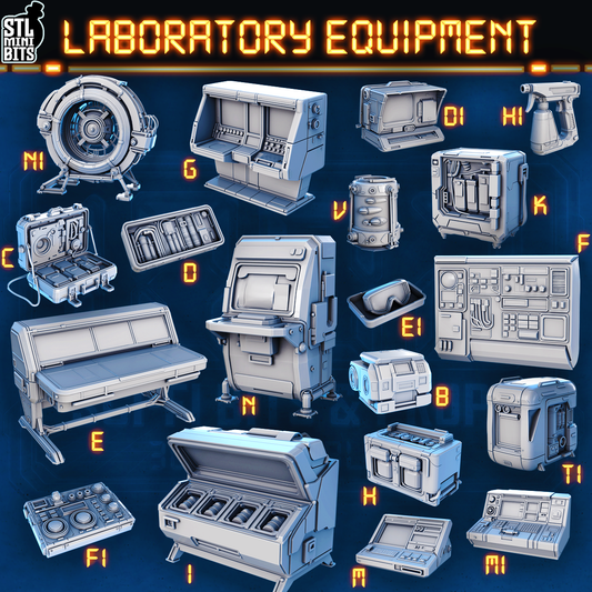 1002 SCI-FI Bits&Props – Laboratory Equipment STL Digital