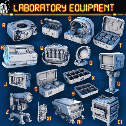 1002 SCI-FI Bits&Props – Laboratory Equipment STL Digital