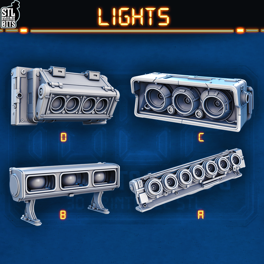 1002 SCI-FI Bits&Props – Lights STL Digital