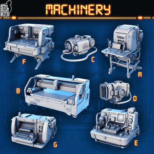 1002 SCI-FI Bits&Props – Machinery STL Digital