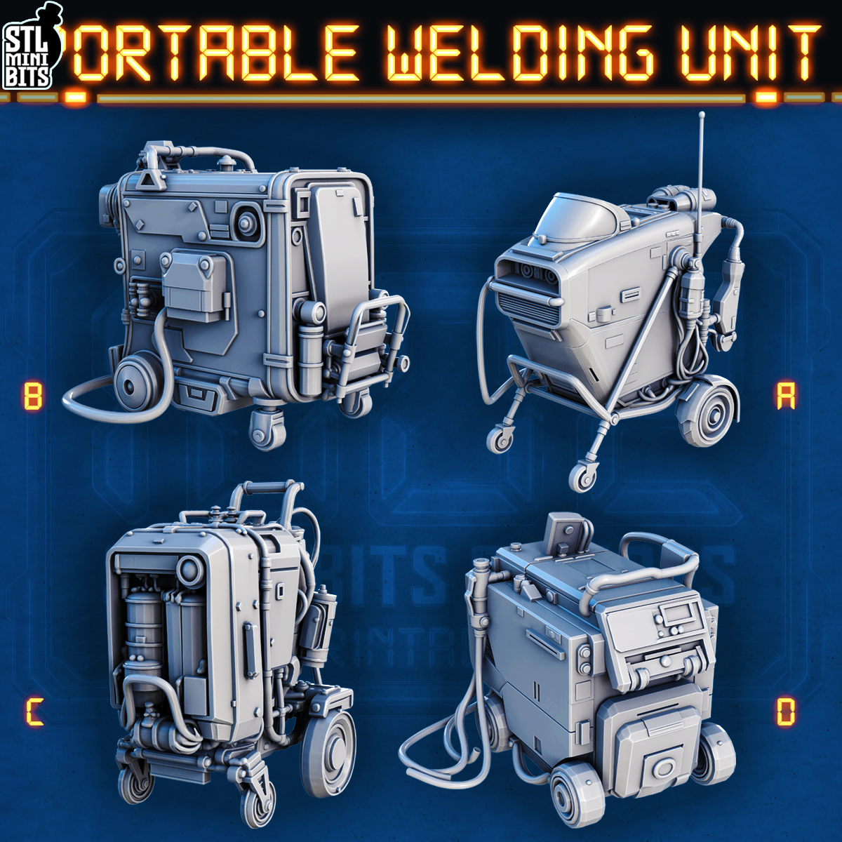 1002 SCI-FI Bits&Props – Portable Welding Unit STL Digital