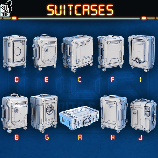 1002 SCI-FI Bits&Props – Suitcases STL Digital
