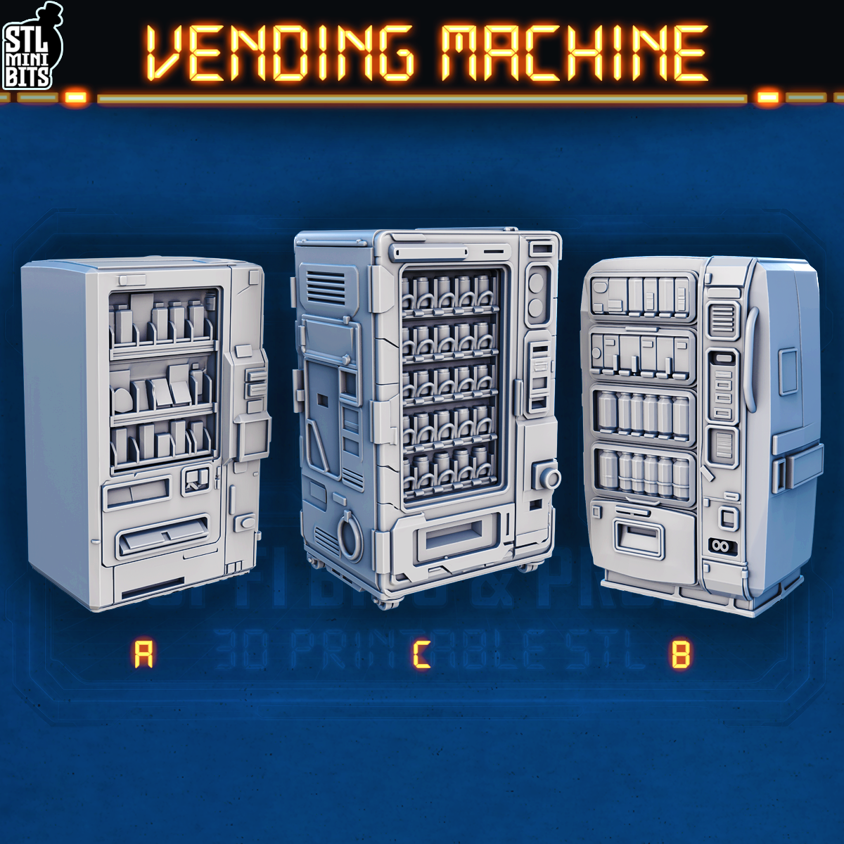1002 SCI-FI Bits&Props – Vending Machine STL Digital