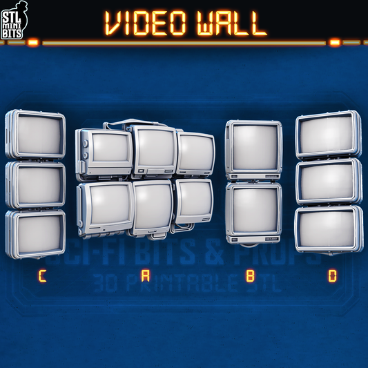 1002 SCI-FI Bits&Props – Video Wall STL Digital