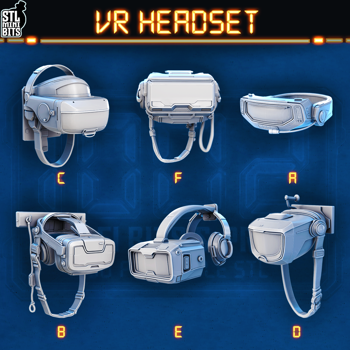 1002 SCI-FI Bits&Props – VR Headset STL Digital