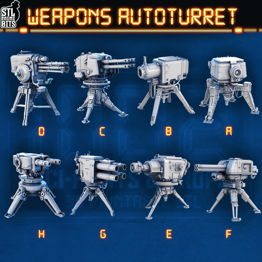 1002 SCI-FI Bits&Props – Weapons Autoturret STL Digital
