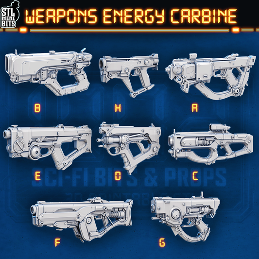 1002 SCI-FI Bits&Props – Weapons Energy Carbine STL Digital