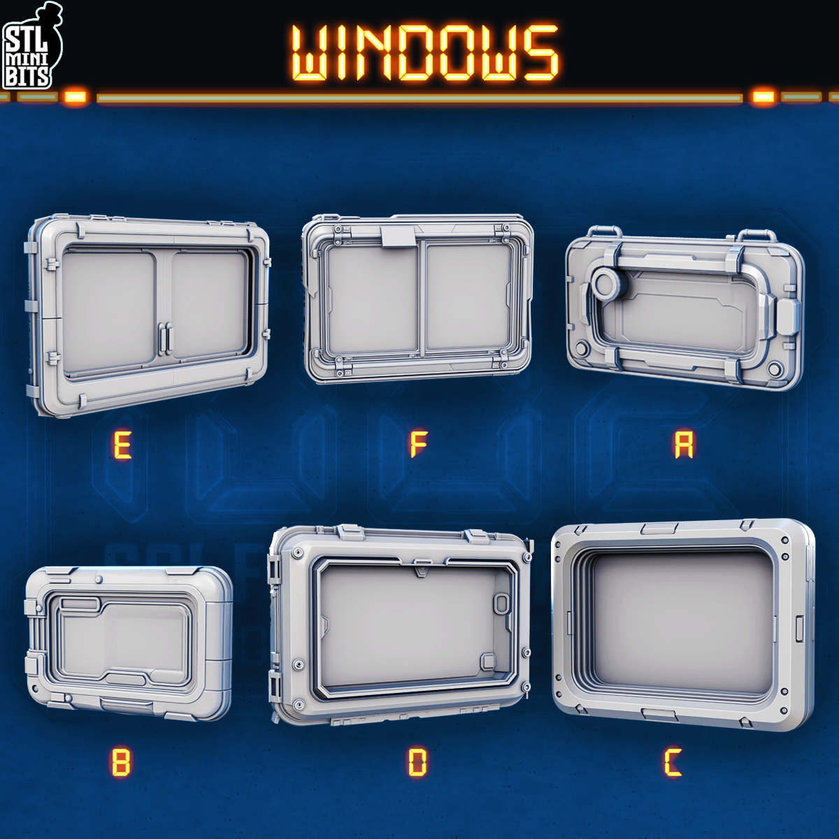1002 SCI-FI Bits&Props – Windows STL Digital