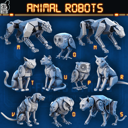 1002 SCI-FI Bits&Props – Animal Robots STL Digital