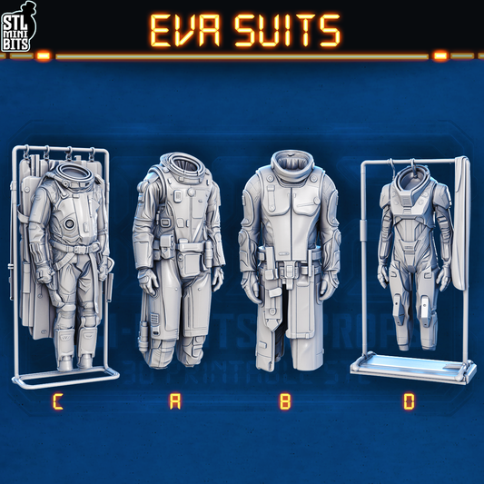 1002 SCI-FI Bits&Props – EVA Suits STL Digital