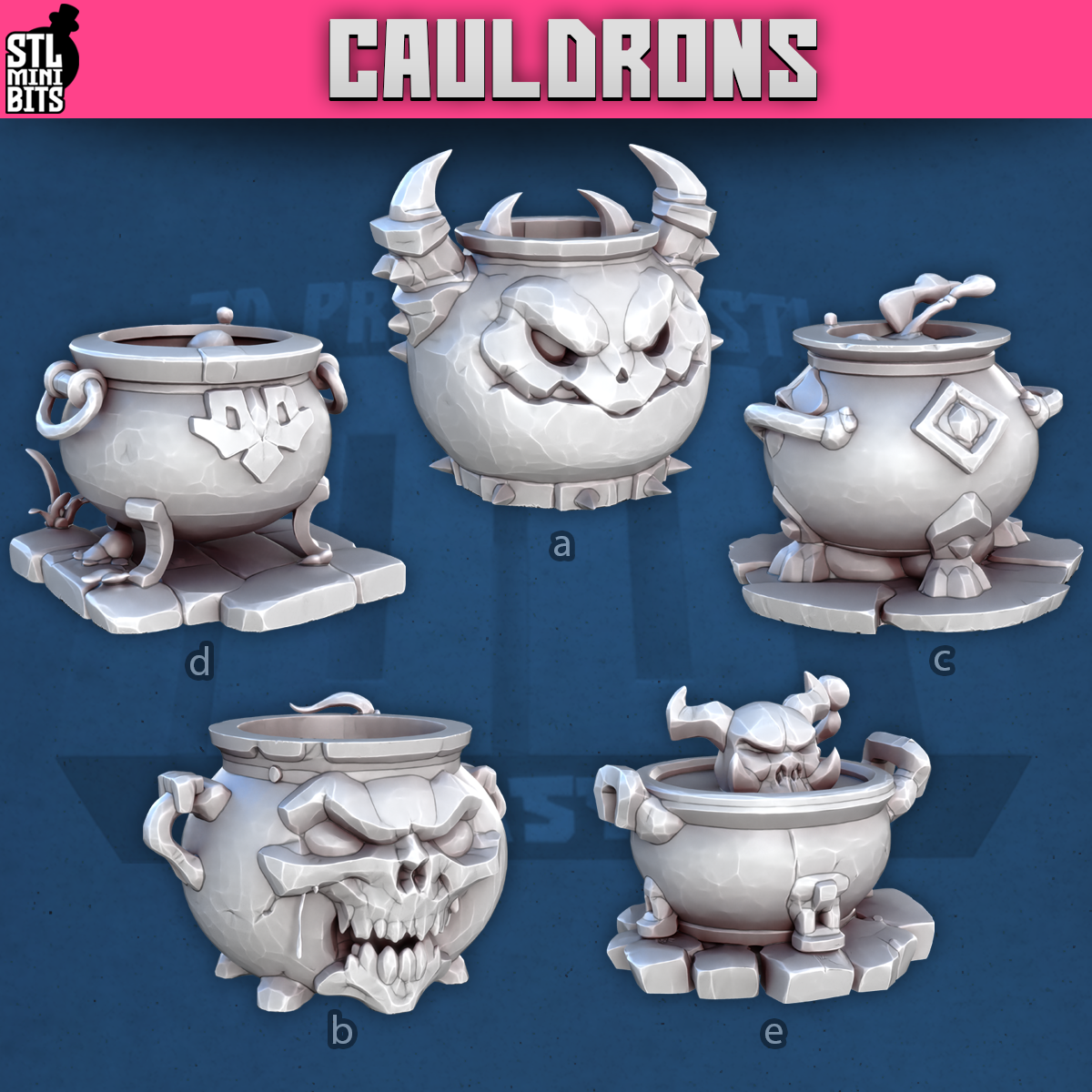1001 Fantasy Bits - Cauldrons