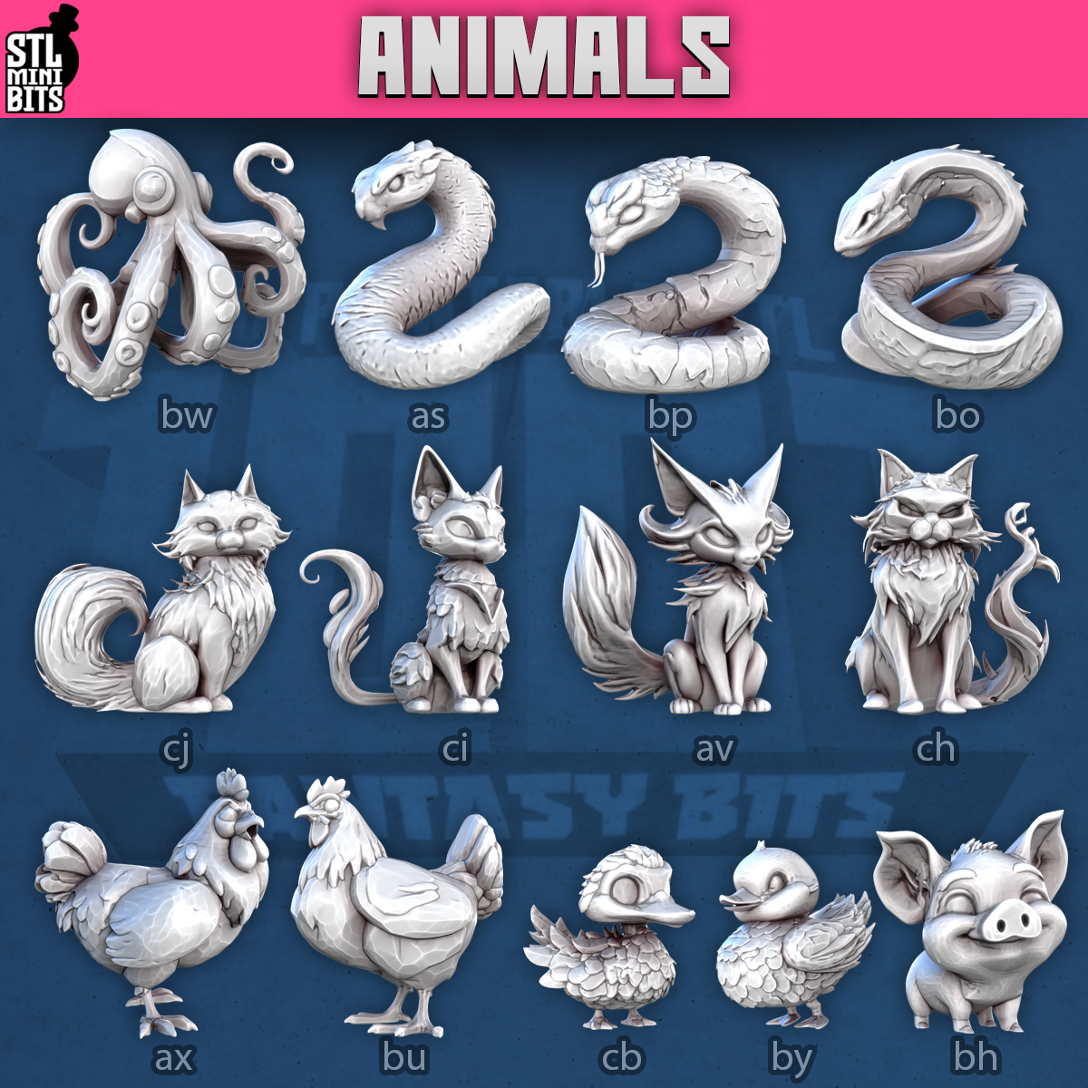 1001 Fantasy Bits - Animals