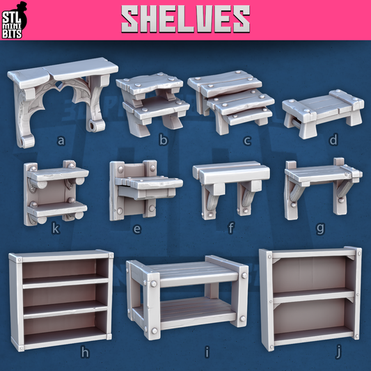 1001 Fantasy Bits - Shelves
