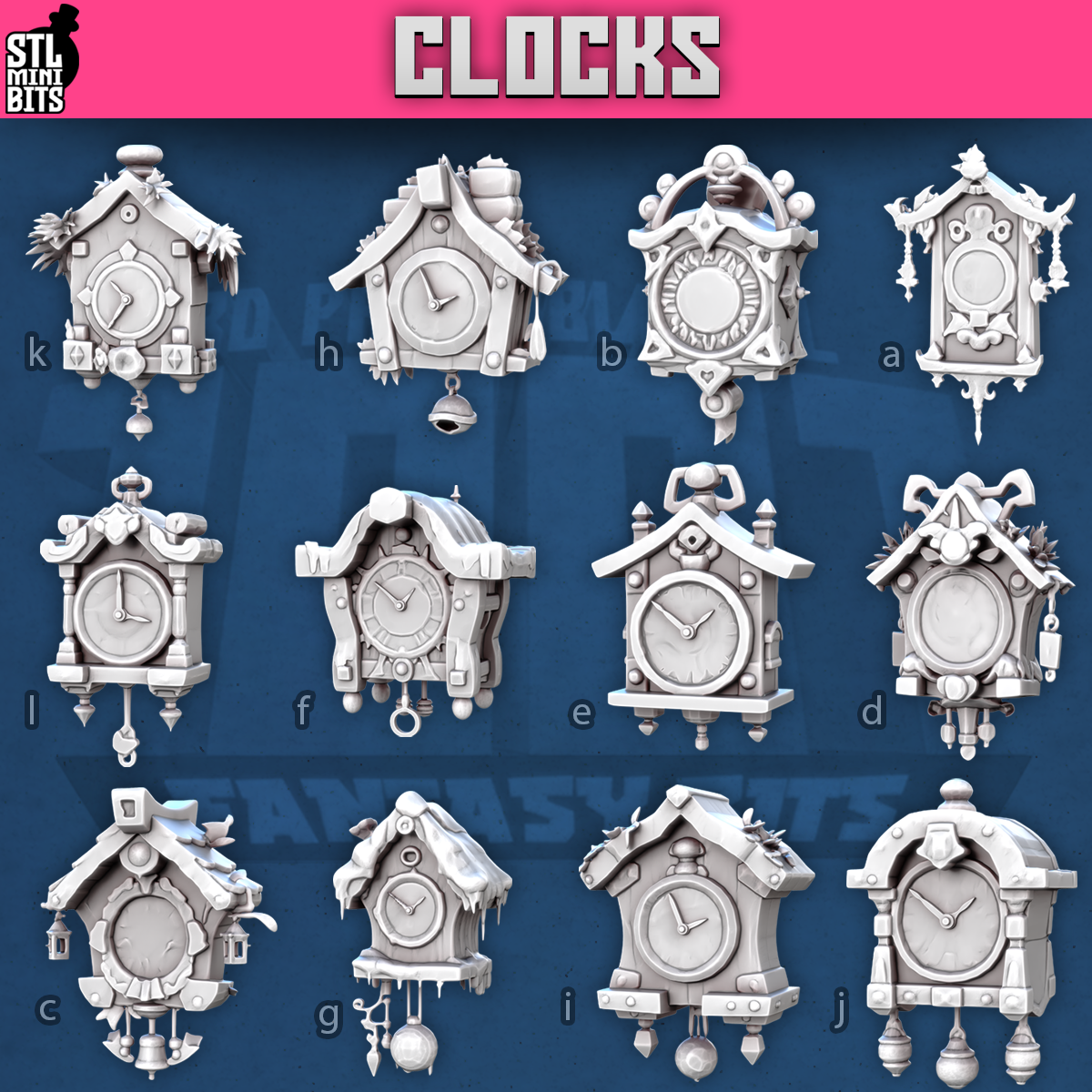 1001 Fantasy Bits - Clocks